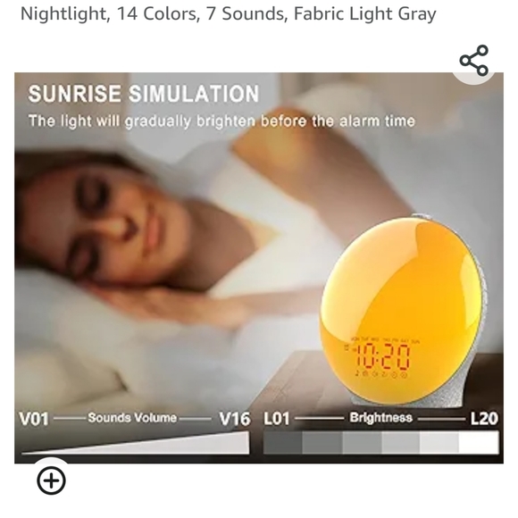 New in box JALL Smart Wake up Light Alarm Clock - Picture 3 of 12